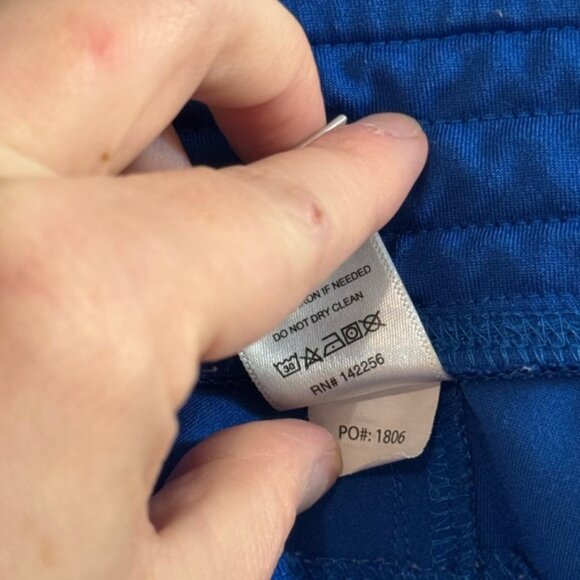 Figs Kade Cargo Scrub Pants Royal Blue Small Petite - Picture 6 of 9